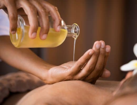 olio da massaggio profumato